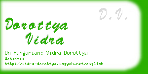 dorottya vidra business card